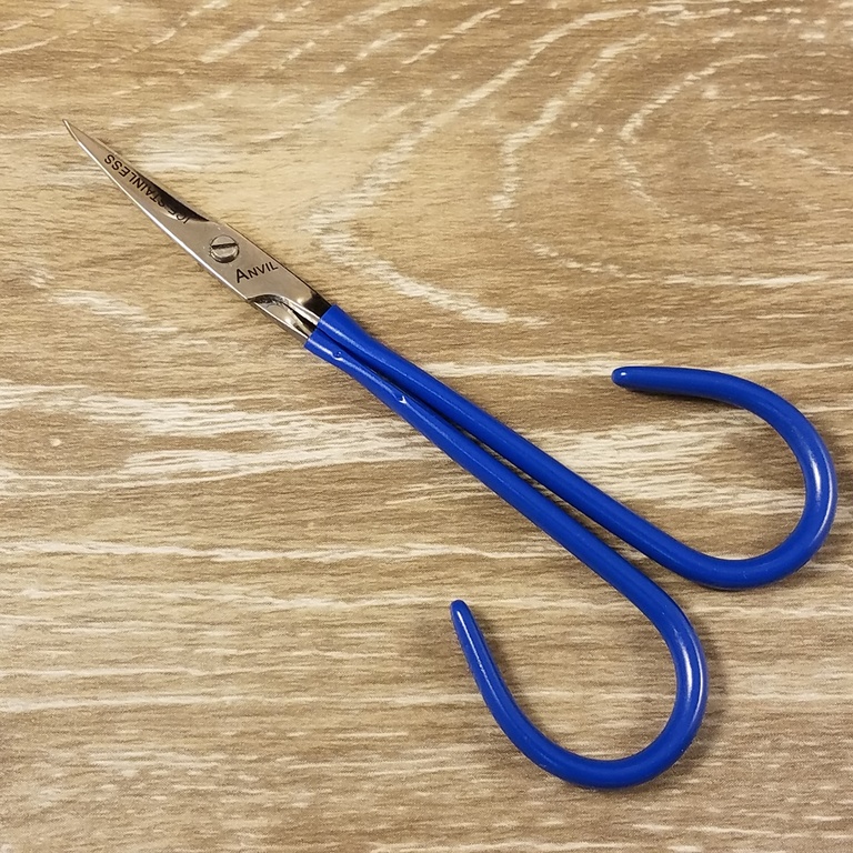 Anvil curved fine point scissors