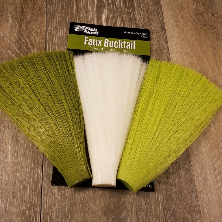 Faux bucktail synthetic bucktail